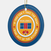 Pickleball: als je de hitte niet kunt nemen.... keramisch ornament (Links)