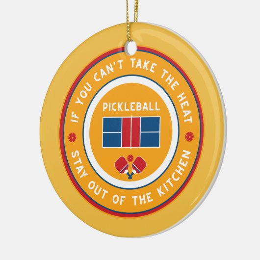 Pickleball: als je de hitte niet kunt nemen.... keramisch ornament (Links)
