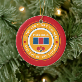 Pickleball: als je de hitte niet kunt nemen.... keramisch ornament