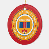 Pickleball: als je de hitte niet kunt nemen.... keramisch ornament (Links)