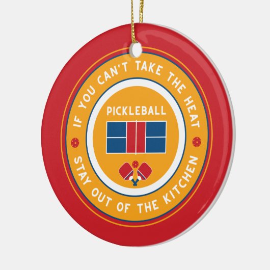 Pickleball: als je de hitte niet kunt nemen.... keramisch ornament (Links)