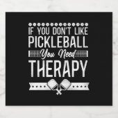 Pickleball als je niet van sparkling wijnetiket (Enkel label)