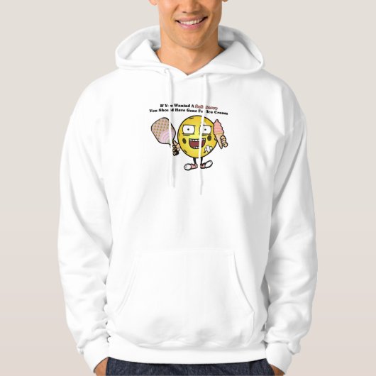 Pickleball Als je Soft Serve wilt, ga dan voor ijs Hoodie (Voorkant)