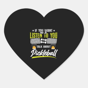 Pickleball als je wilt hart sticker