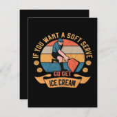 Pickleball Als je wilt Soft Serve krijgen Ice Crea Feestdagenkaart (Voorkant / Achterkant)