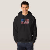 Pickleball American Flag For Pickleball Players Hoodie (Voorkant volledig)