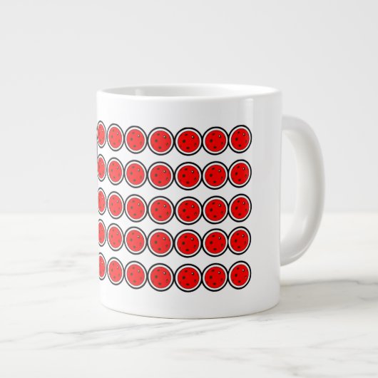 Pickleball American Flag Independence Day Grote Koffiekop (Voorkant rechts)