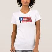 Pickleball American Flag Independence Day T-shirt (Voorkant)