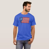 Pickleball American Flag Independence Day T-shirt (Voorkant volledig)