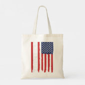 Pickleball American Flag Patriotic USA 894 Tote Bag (Achterkant)