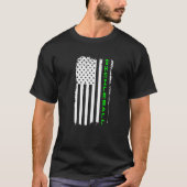 Pickleball American Flag USA Cool Pickle P. T-shirt (Voorkant)