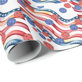 Pickleball American themed for 4th July Cadeaupapier