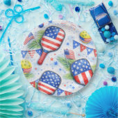 Pickleball  American themed for 4th July  Papieren Bordje (Feest)