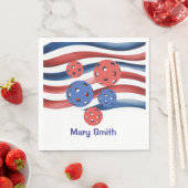 Pickleball American themed for 4th July Servet (Insitu)