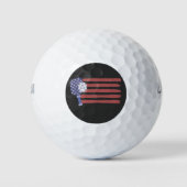 Pickleball Amerikaanse vlag Amerikaans Patriottisc Golfballen (Voorkant)
