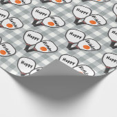 Pickleball and Paddle for Birthday Cadeaupapier (Hoek)