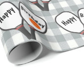 Pickleball and Paddle for Birthday Cadeaupapier (Rol Hoek)