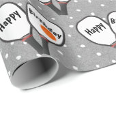 Pickleball and Paddle for Birthday Cadeaupapier (Rol Hoek)