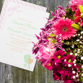 Pickleball and Prosecco Bridal Shower Kaart