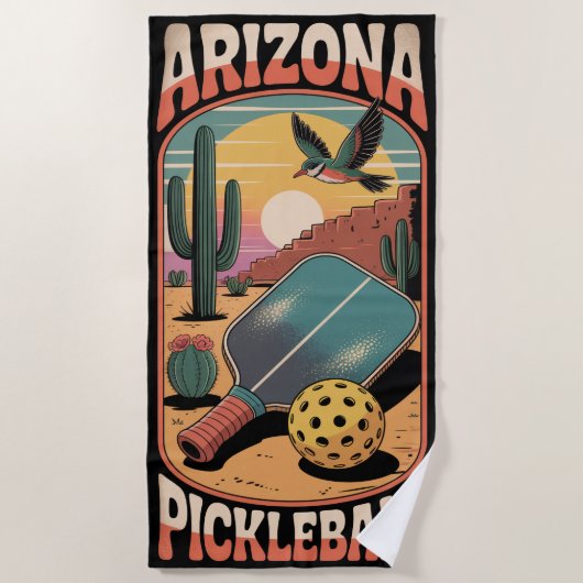 Pickleball ARIZONA PICKLEBALL Desert  Strandlaken (Voorkant)