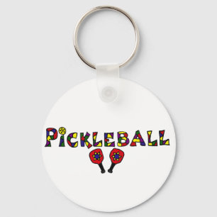 Pickleball Art Letters Sleutelhanger