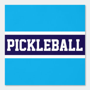 PICKLEBALL Athletic Navy Azure Blauw Wit Strepen Behang