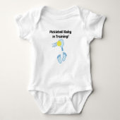 Pickleball-baby in training, hou van Pickleball-ba Romper (Voorkant)