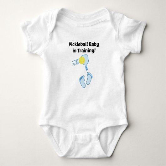 Pickleball-baby in training, hou van Pickleball-ba Romper (Voorkant)