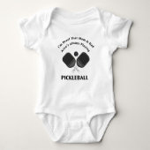 Pickleball Baby Jersey Bodysuit (Voorkant)