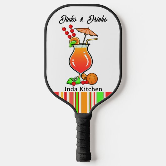 Pickleball Bachelorette Bruiloft Drankjes & Borrel Pickleball Paddle (Voorkant)