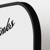 Pickleball Bachelorette Bruiloft Drankjes & Dranke Paddle (Links Detail)
