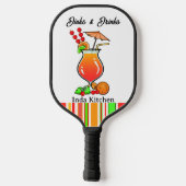 Pickleball Bachelorette Bruiloft Drankjes & Dranke Paddle (Achterkant)