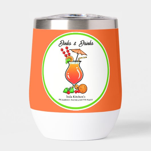 Pickleball Bachelorette Bruiloft Drankjes & Drinke (Voorkant)