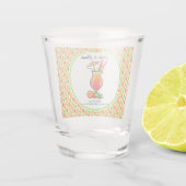 Pickleball Bachelorette Bruiloft Drankjes & Drinke Shot Glas (Achterkant)