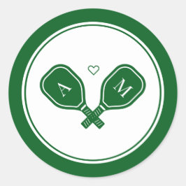 pickleball bachelorette ronde sticker