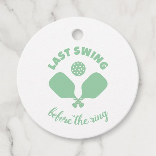 Pickleball Bachelorette Weekend Bedankjes Labels (Voorkant)