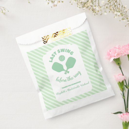 Pickleball Bachelorette Weekend Bedankzakje (Gezegeld)