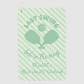 Pickleball Bachelorette Weekend Handdoek (Voorkant)