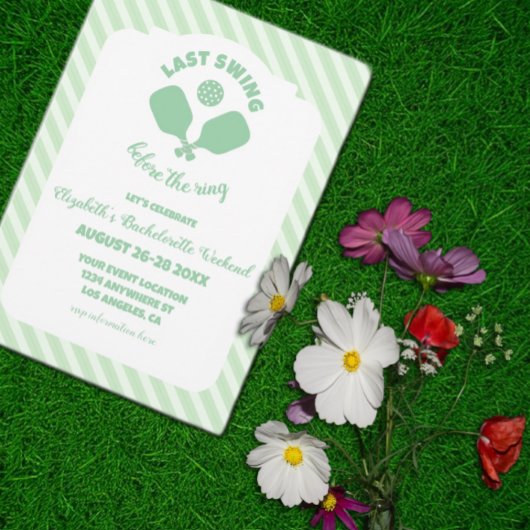 Pickleball Bachelorette Weekend Kaart