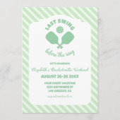 Pickleball Bachelorette Weekend Kaart (Voorkant)