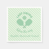 Pickleball Bachelorette Weekend Servet (Voorkant)