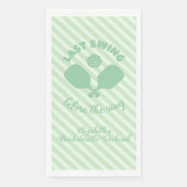 Pickleball Bachelorette Weekend Servet (Voorkant)