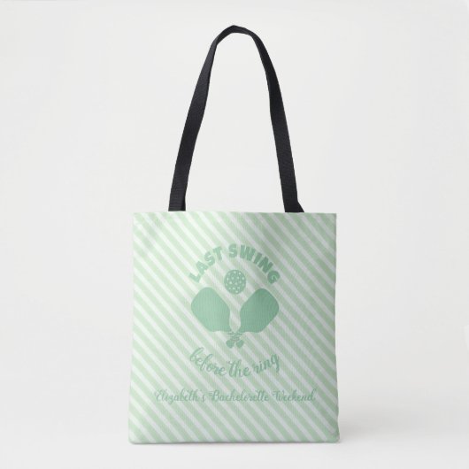 Pickleball Bachelorette Weekend Tote Bag (Voorkant)