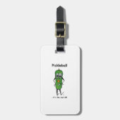 Pickleball bagagetag bagagelabel (Voorkant verticaal)