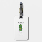 Pickleball bagagetag bagagelabel (Achterkant verticaal)