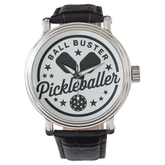 Pickleball Ball Buster Horloge (Voorkant)