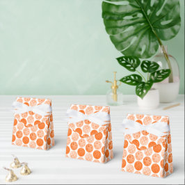 Pickleball Ball, Oranje Pickleball Balls op White Bedankdoosjes