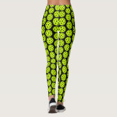 Pickleball Ball Patroon Leggings (Achterkant)