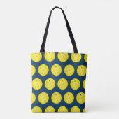 Pickleball Ball Patterned dubbelzijdige Canvas tas (Achterkant)