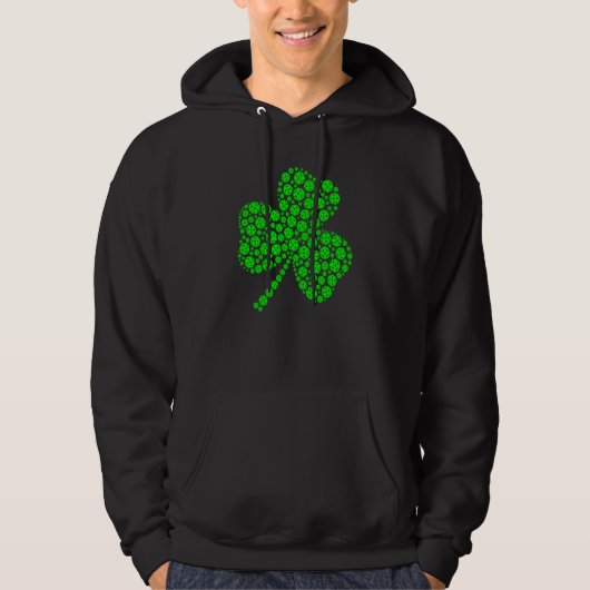 Pickleball Ball Shamrock C St Patrick's Day Men Hoodie (Voorkant)